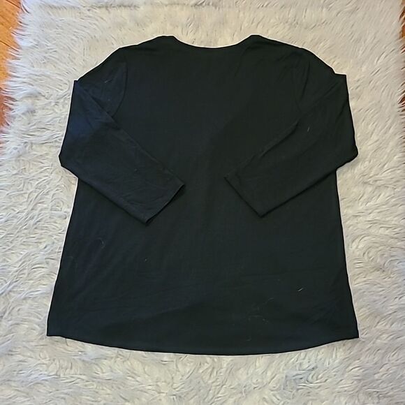 J jill wearever collection black rayon stretch flowy cardigan size small - Picture 5 of 5